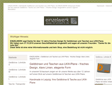 Tablet Screenshot of einzelwerk.com